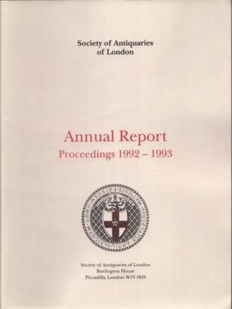 SOCIETY OF ANTIQUARIES OF LONDON.