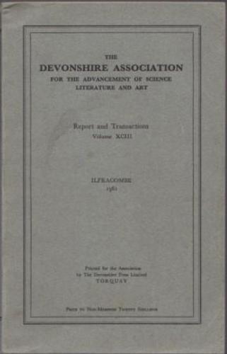 DEVONSHIRE ASSOCIATION FOR THE ADVANCEMENT OF SCIENCE LITERATURE AND ART, THE.